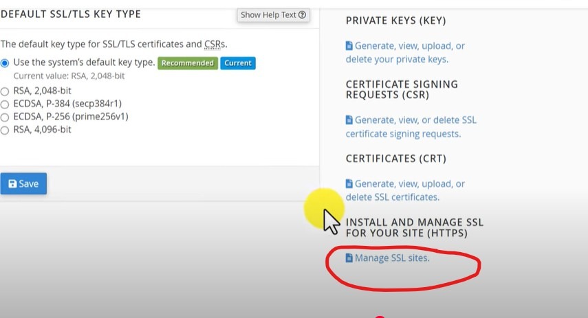 manage ssl sites